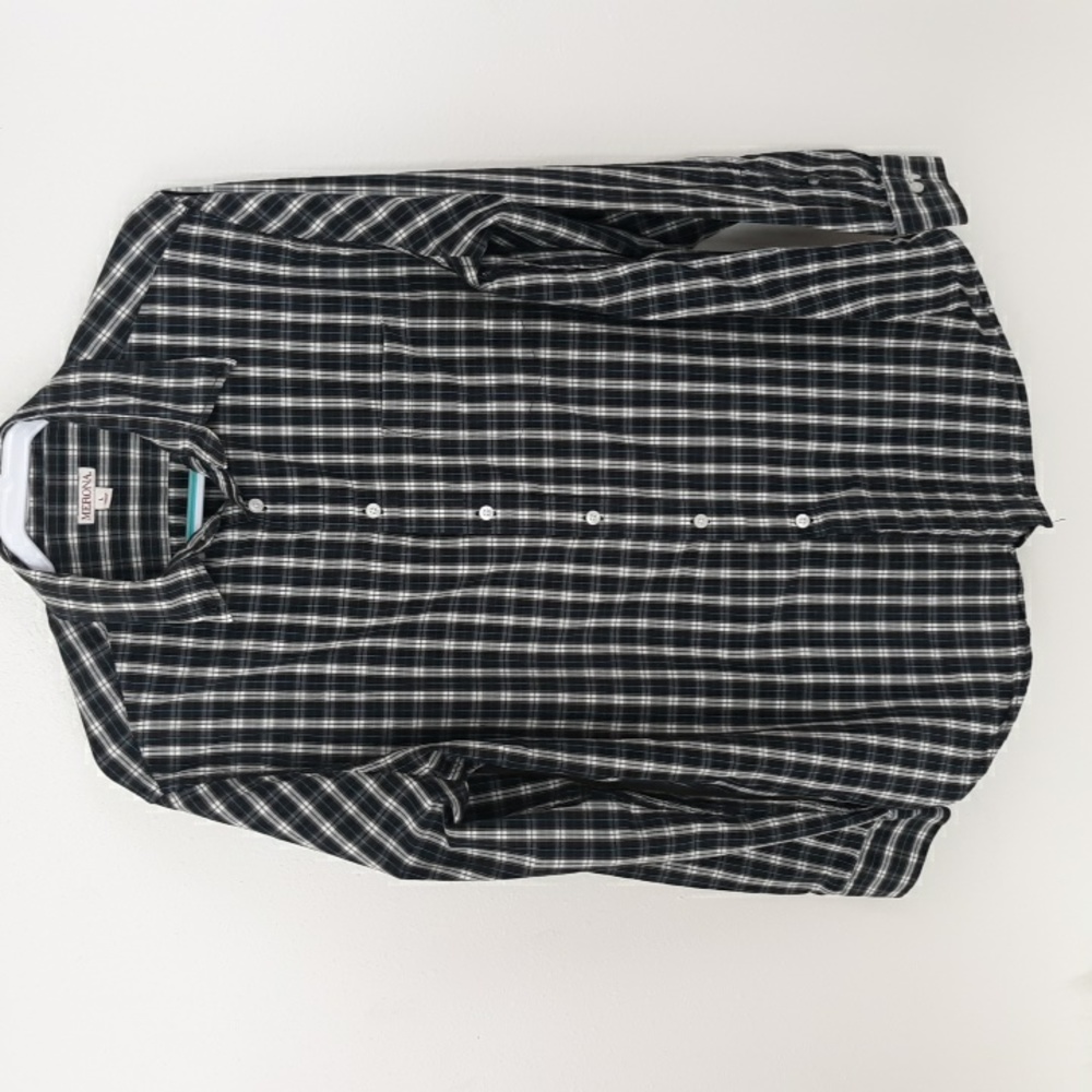 Men's Merona Long Sleeve Shirt  Sz L